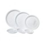 Round Plastic Plates White